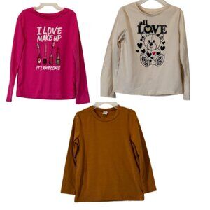 Girl's Variety Long Sleeve Graphic Tee Size: 6